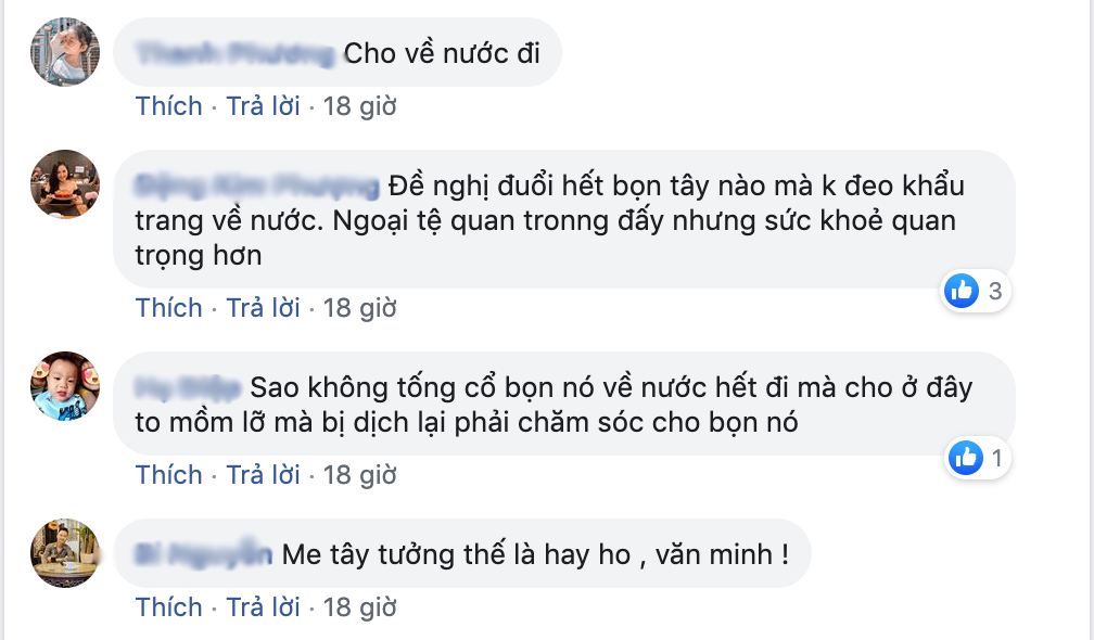 Trong số các ca mắc Covid-19 tại Việt Nam có rất nhiều ca là người nước ngoài, điều này khiến nhiều người lo ngại, mong muốn thắt chặt quản lý và yêu cầu khách du lịch đeo khẩu trang bắt buộc.