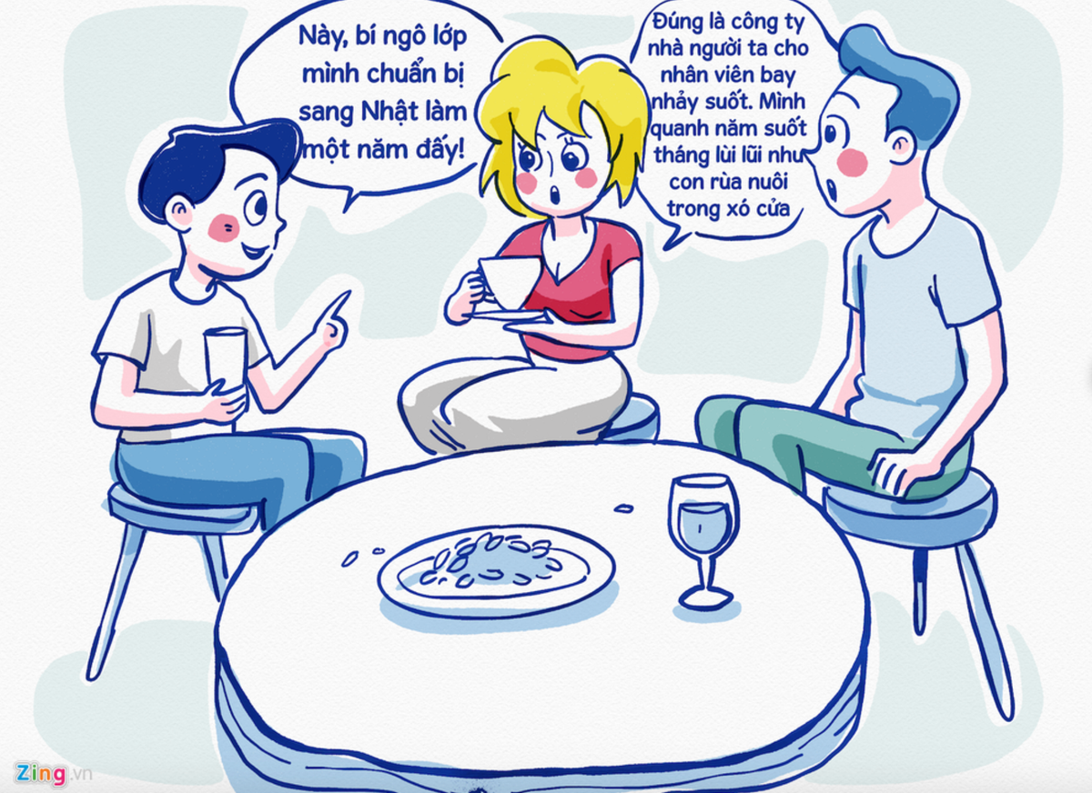 Giới trẻ hiện nay không ai muốn làm trong một môi trường gò bò kiểu 8 giờ vào làm và 5 giờ tan sở bởi như vậy vừa nhàm chán lại vừa không có nhiều cơ hội tiếp xúc với nhiều mối quan hệ. Ảnh: Zing.vn