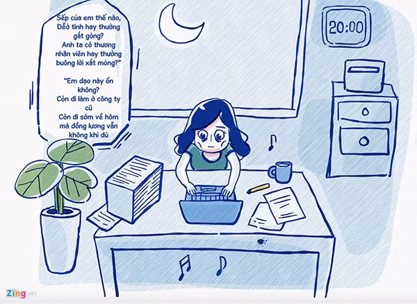Thường xuyên bắt nhân viên tăng ca, công việc ứ đọng khiến hầu hết mọi người rơi vào trạng thái kiệt sức. Không một ai muốn ngồi hơn 10 tiếng để làm việc cả bởi khi mệt mỏi, công việc thường kém hiệu quả. Ảnh: Zing.vn