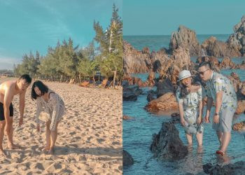 Loạt hình ảnh du lịch "lầy lội" này của vợ chồng anh Việt Hoàng khiến dân mạng vô cùng thích thú sau khi được đăng tải lên MXH.