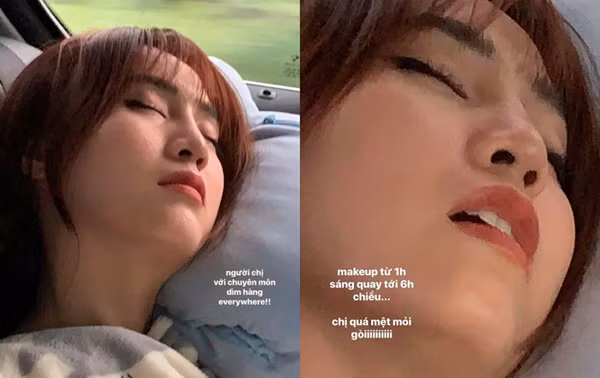 Lan Ngọc khiến cư dân mạng không tiếc lời khen ngợi khi bị ‘’dìm hàng’’ mà vẫn đẹp bất chấp, giữ nguyên được thần thái tươi tắn dù phải làm việc cật lực từ 1h sáng tới 6h tối.