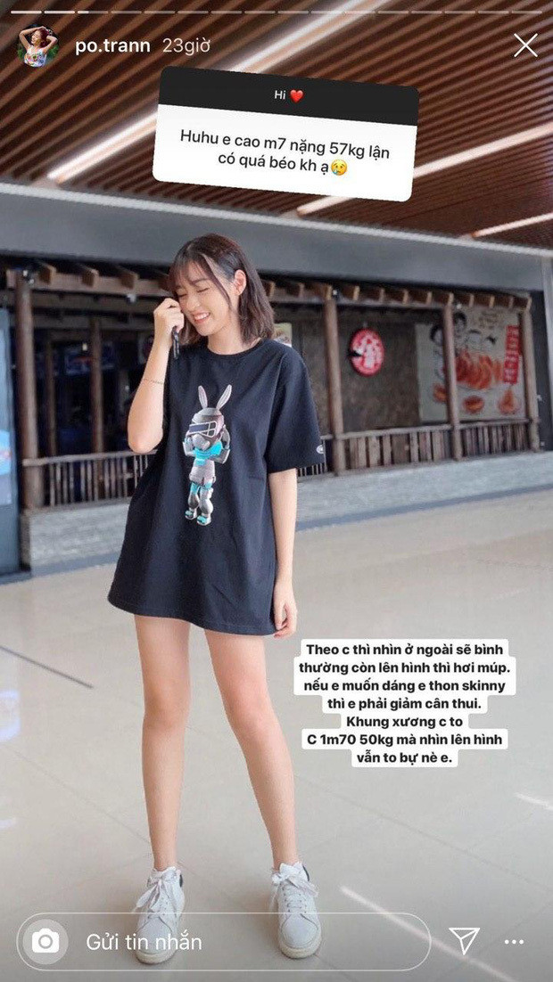 Mới đây, trên Instagram cá nhân của mình, Thanh Tâm đã dùng phần "Hãy đặt câu hỏi cho tôi" trên story cá nhân. Cô nàng nhận lại khá nhiều câu hỏi. Trong đó, câu hỏi được nhiều người quan tâm nhất chính là khi cô nàng trả lời về chiều cao và cân nặng của mình. Thanh Tâm tiết lộ cô nàng chỉ 50kg trong khi cao 1m70, đây là một tỉ lệ dưới chuẩn cân nặng, thế nhưng vì khung xương khá to nên những lần lên hình trước ống kính máy quay có phần hơi... mũm mĩm.