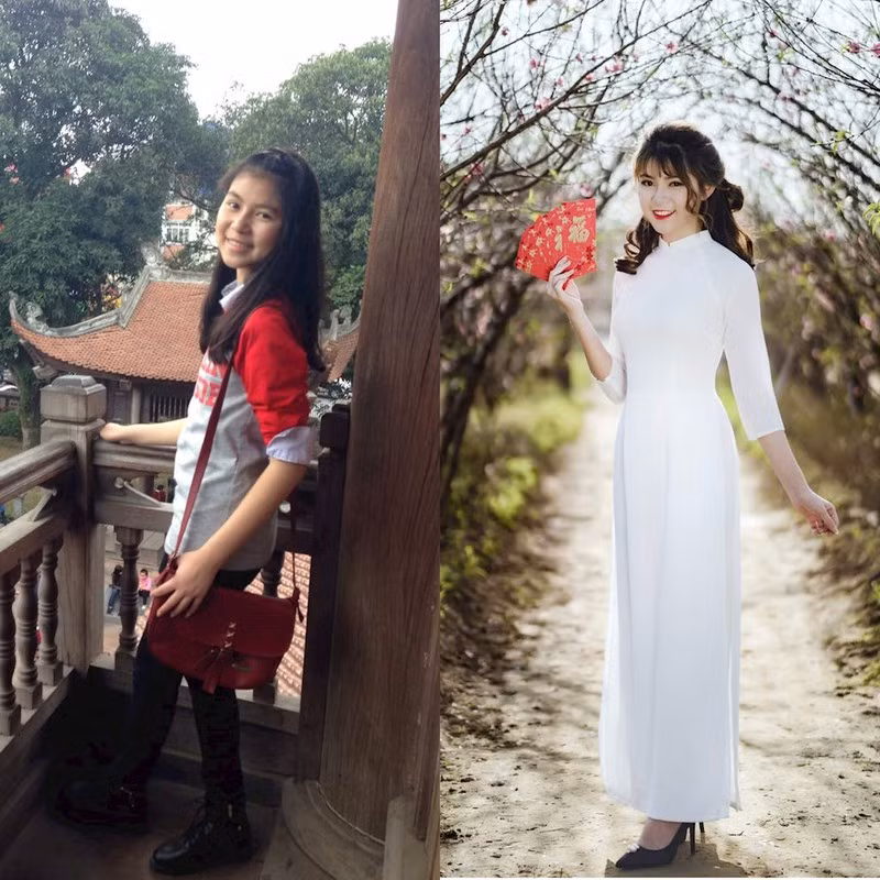 Trường hợp "vịt hoá thiên nga" của hot girl 10x Nguyễn Phương Anh cũng từng gây chú ý, trở thành động lực cho những bạn nữ mong muốn thay đổi bản thân để trở nên ưa nhìn hơn. Khi chưa dậy thì, cô nàng sinh năm 2000 có ngoại hình kém duyên, có phần quê mùa, cục mịch.