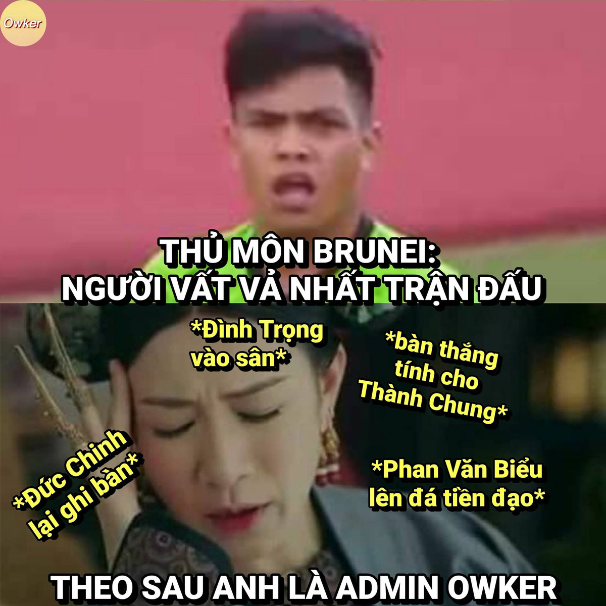 Bên cạnh giải "Quả bóng vàng" được trao cho Đức Chinh thì thủ môn của U22 Brunei cũng được cộng đồng mạng Việt Nam trao cho giải "Vất vả nhất trận đấu" khi liên tục phải vào gôn nhặt bóng.