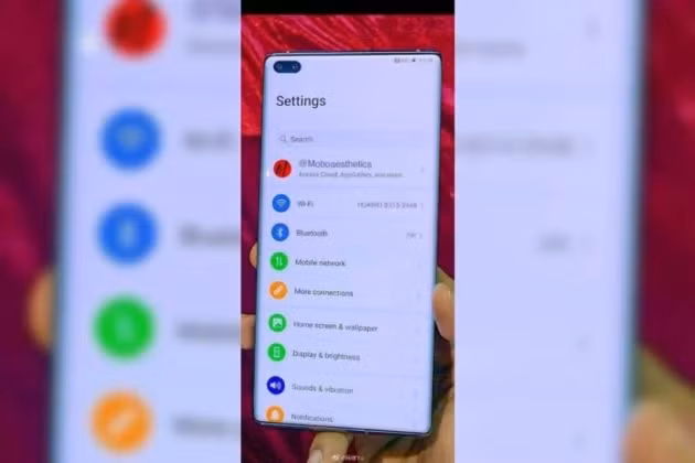Lo anh thuc te Huawei P40 Pro, man hinh vien mong khien fan 
