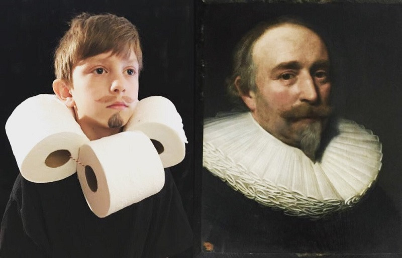 Nhiều vật dụng không tưởng được sử dụng để "đu" theo trào lưu cosplay tác phẩm nghệ thuật.