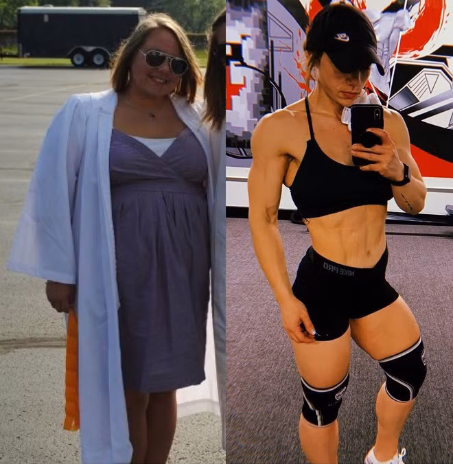 Sau cú sốc tình cảm, Rachael tự nhủ: “Mình không thể tiếp tục sống như thế này”. Ngay hôm sau, cô mua đôi giày chạy bộ và bắt đầu tập thể dục. Rachael nói bố rằng mình sẽ giảm cân. 9X chứng minh quyết tâm của mình bằng cách giảm 10 kg trong 2 tháng đầu tập luyện.