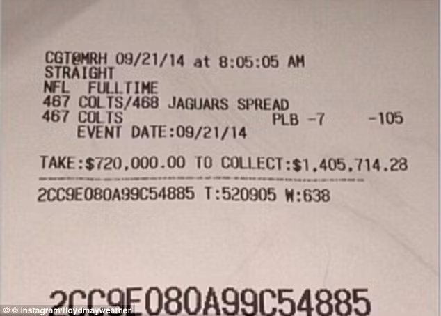 "Thánh khoe của" thản nhiên khoe giao dịch cá cược trị giá 1,4 triệu đô la trên trang Instagram của mình.