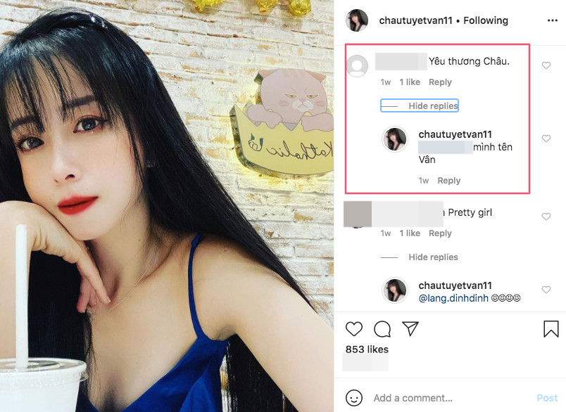 Mới đây, cô nàng bất ngờ đăng tải dòng status đậm mùi 'thính' và ngay lập tức nhận về nhiều tương tác. 'Trà sữa thì em mời. Nhưng cả đời anh phải thương em' - Tuyết Vân viết.