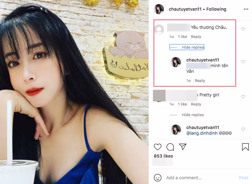 Mới đây, cô nàng bất ngờ đăng tải dòng status đậm mùi 'thính' và ngay lập tức nhận về nhiều tương tác. 'Trà sữa thì em mời. Nhưng cả đời anh phải thương em' - Tuyết Vân viết.