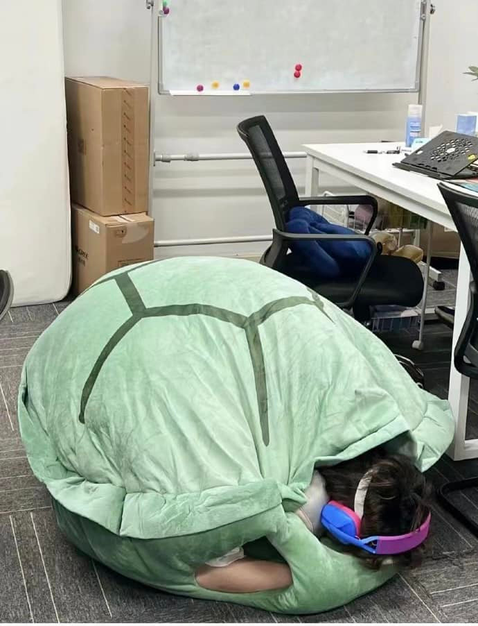 Khi gen Z ngủ trưa ở văn phòng.