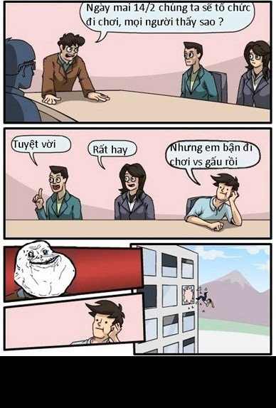 Hậu quả của việc có gấu trước sếp trong ngày Valentine