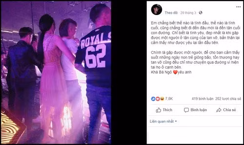 Bạn gái Khá Bảnh từng có những tâm sự trên trang cá nhân sau khi gã giang hồ mạng này bị bắt.