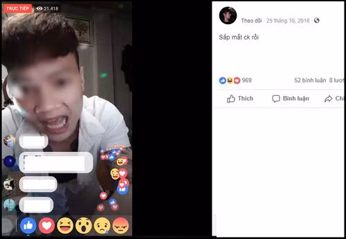 Khá Bảnh và người yêu thường xuyên tương tác với nhau trên MXH trước khi gã giang hồ này bị bắt.