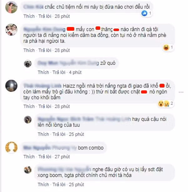 "Đây không phải là bom hàng cho vui nữa mà là lừa đảo, gây mất trật tự, gây ảnh hưởng tới nhiều người. Đề nghị cơ quan chức năng vào cuộc xử lý", "Người đâu mà ác thế, người ta đã vất vả rồi" - Dân mạng bức xúc bình luận.