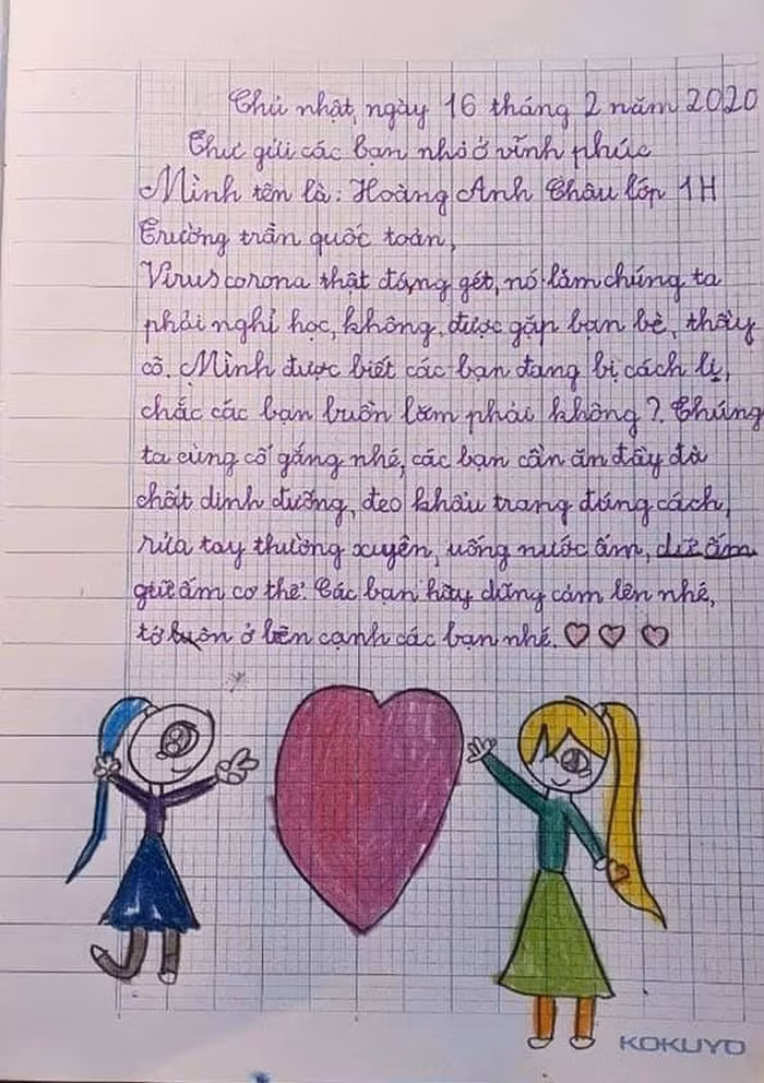 Xuc dong buc thu hoc sinh vung dich Son Loi cam on cac ban nho o Ha Noi-Hinh-2