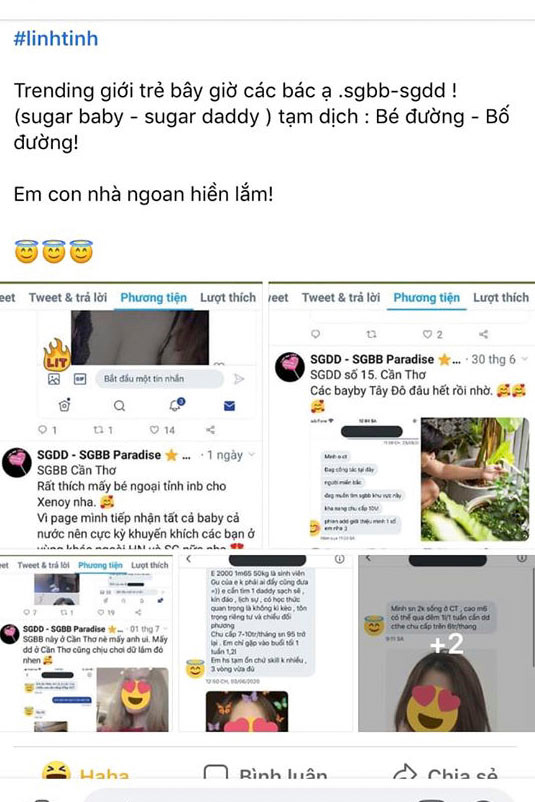 Ngay khi nhận thấy bài đăng, cô gái T.N, chủ nhân của bức hình đã nhanh chóng lên tiếng phân trần. Cô cho biết mình đã vô cùng ngỡ ngàng khi biết đó là hình ảnh của bản thân. Thực tế, cô không hề có ý định tìm người bao nuôi và tuổi cũng chẳng phải sinh năm 2000 như trong bài viết.