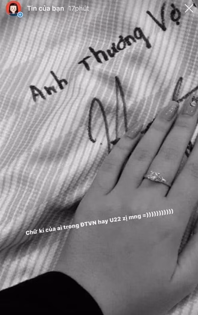 Tin đồn Quang Hải hẹn hò cùng với hot girl Nghệ An Nguyễn Huyền My (SN 1997) bắt đầu khi cô nàng khoe chiếc áo đấu ghi dòng chữ "Anh thương vợ" kèm chữ ký của cầu thủ CLB Hà Nội.