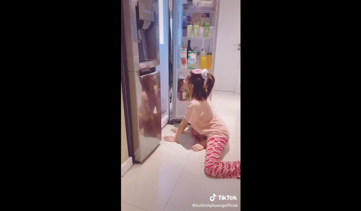 Clip Bích Phương "đu trend", hoá cá đuối được yêu thích trên Tik Tok.