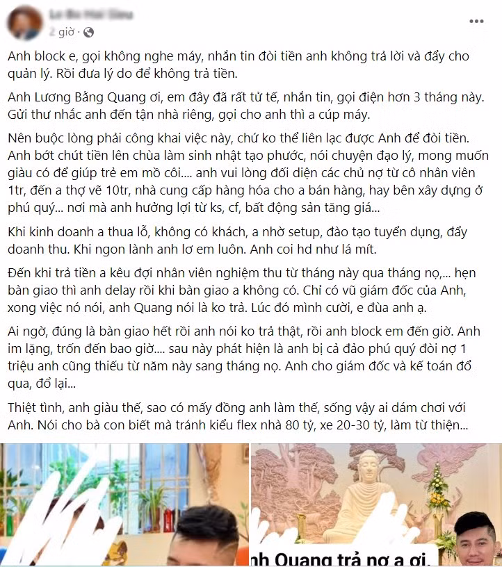 Ban trai Ngan 98 bi to no tien van “phong bat” sang chanh