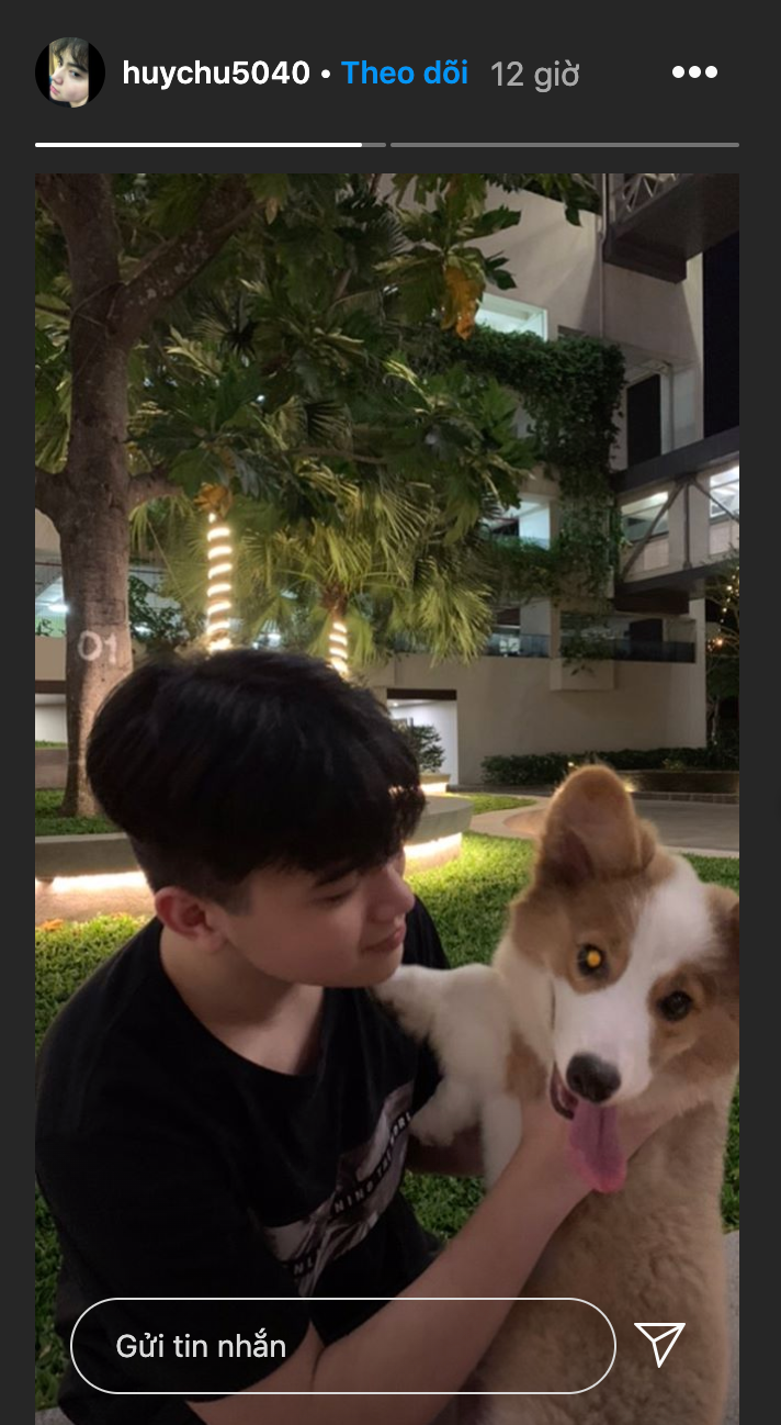 Góc nghiêng thần thánh đẹp, Huy Chu không kém nam diễn viên trẻ nào.