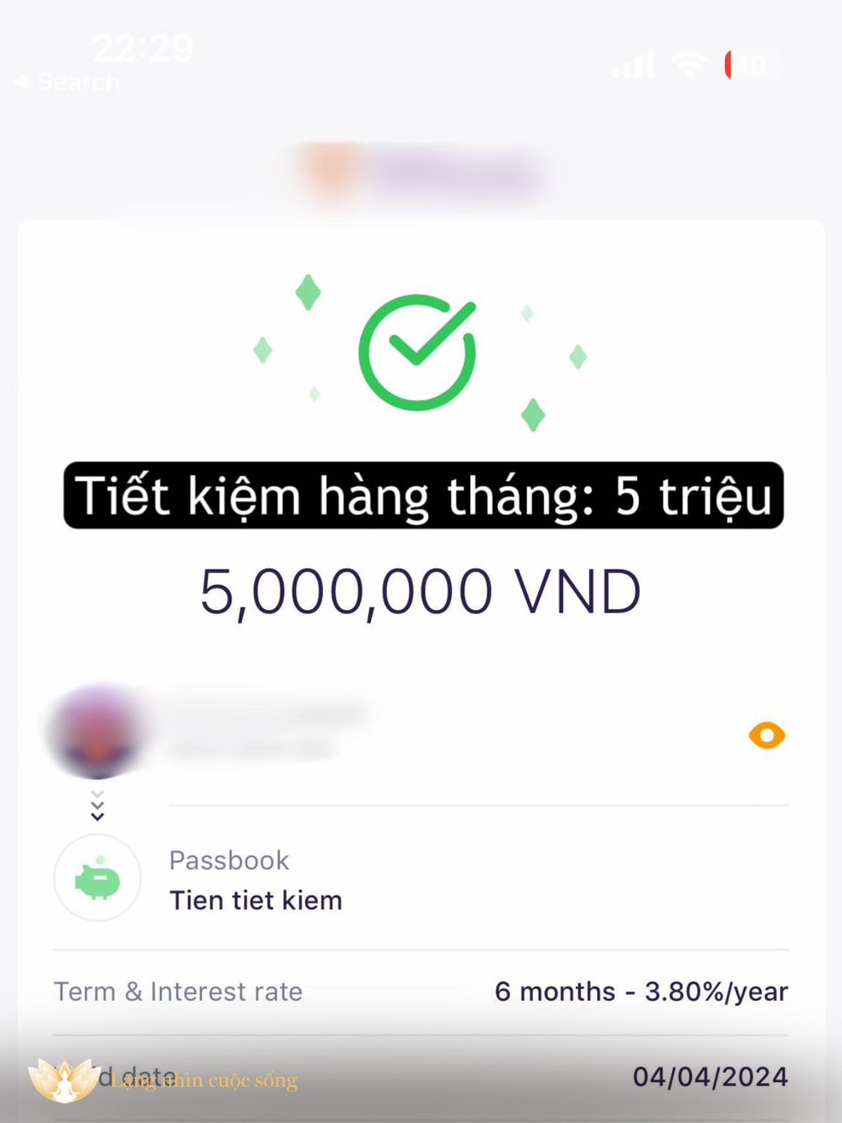 Vậy thì hàng tháng để ra tiết kiệm được đúng 5 triệu.