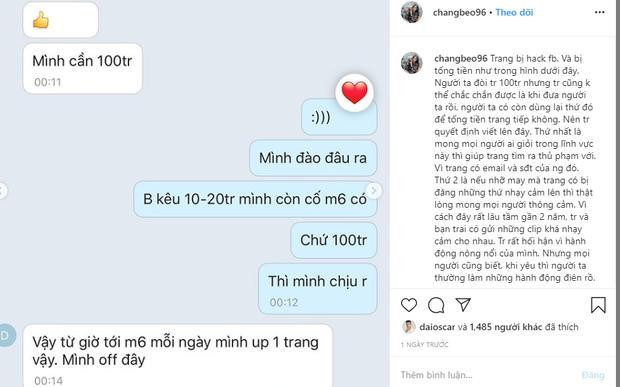 Mới đây, trên trang cá nhân, Nguyễn Thị Huyền Trang, bạn gái Trọng Đại thông báo rằng Facebook cô nàng đã bị hack mất. Không chỉ có vậy, hacker này còn doạ sẽ tung toàn bộ nội dung nóng cô nàng gửi cho bạn trai lên mạng xã hội nếu như không được chuyển 100 triệu đồng.