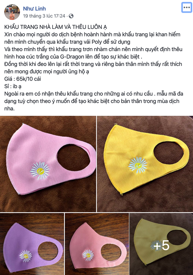 Thế nhưng đối với những cô nàng, anh chàng yêu thích cái đẹp, đam mê thời trang thì việc sử dụng một chiếc khẩu trang đơn sắc là cực kỳ nhàm chán, đây chính là lý do mà khẩu trang thêu ra đời.