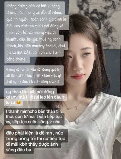 Những dòng tâm sự của Hoàng Lan Anh trước thông tin về cô đang lan truyền.