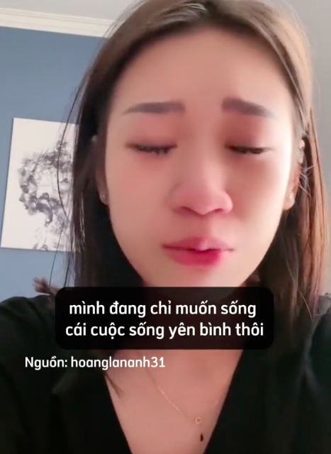 Trước loạt thông tin đó, Hoàng Lan Anh vừa livestream vừa khóc. Cô nàng cầu xin cộng đồng mạng không nhắc về quá khứ: "Không ai sinh ra được chọn gia đình, mong mọi người đừng bàn tán về bố mẹ mình nữa, nhất là khi bố mình cũng không còn." "Mình chỉ muốn sống cái cuộc sống bình yên thôi".