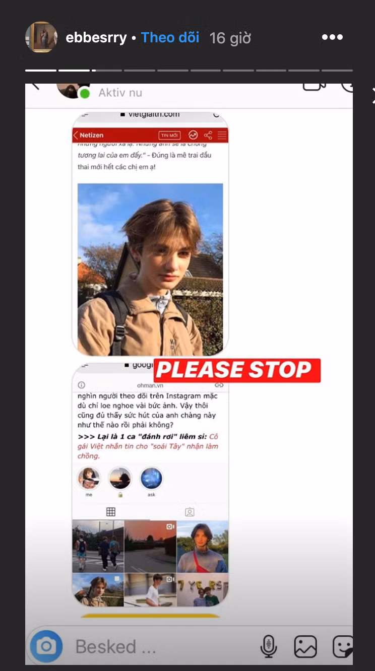 Cuối cùng, chàng trai Đan Mạch buộc phải cầu xin dân mạng Việt Nam hãy dừng đăng tải hình ảnh của anh lên mạng xã hội và khủng bố tinh thần của anh bằng những tin nhắn vô nghĩa. Đây thật sự là một hành động đáng xấu hổ của cộng đồng mạng Việt Nam chứ không hề phải một trò đùa cho vui.