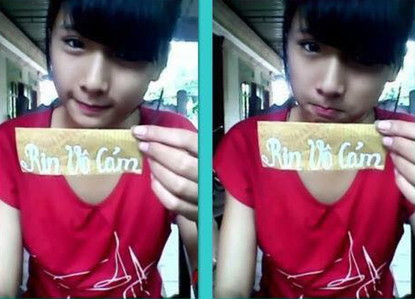 Ký ức tuổi thơ cực kỳ dữ dội lại ùa về với phong cách chụp hình fan sign. Cách chụp hình này cực đơn giản, chỉ cần viết tên một người ra giấy rồi giơ lên chụp là xong.