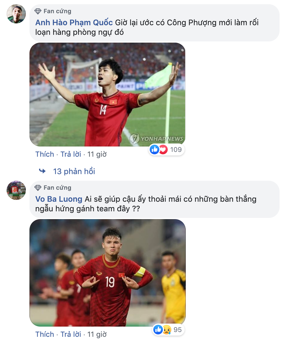 Hàng phòng ngự của U23 Jordan kèm quá chặt khiến cộng đồng mạng nhớ da diết Công Phượng, người chuyên kiếm những pha đá phạt cho đội tuyển Việt Nam. Bên cạnh đó, việc Quang Hải phải cân cả tuyến giữa cũng gây tranh cãi.