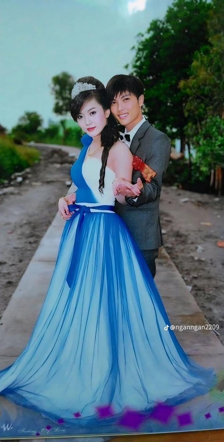 Chụp ảnh cưới giữa đường làng...