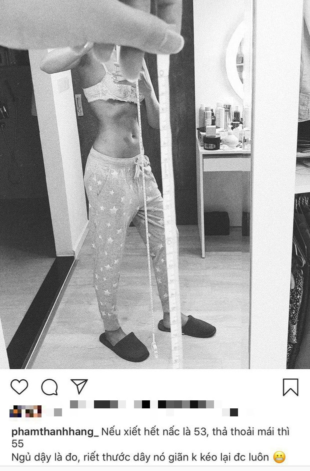 Trước Ninh Dương Lan Ngọc, nữ diễn viên Thanh Hằng cũng làm người hâm mộ không ngớt lời trầm trồ khi khoe vòng eo 53 ‘siết chặt’.