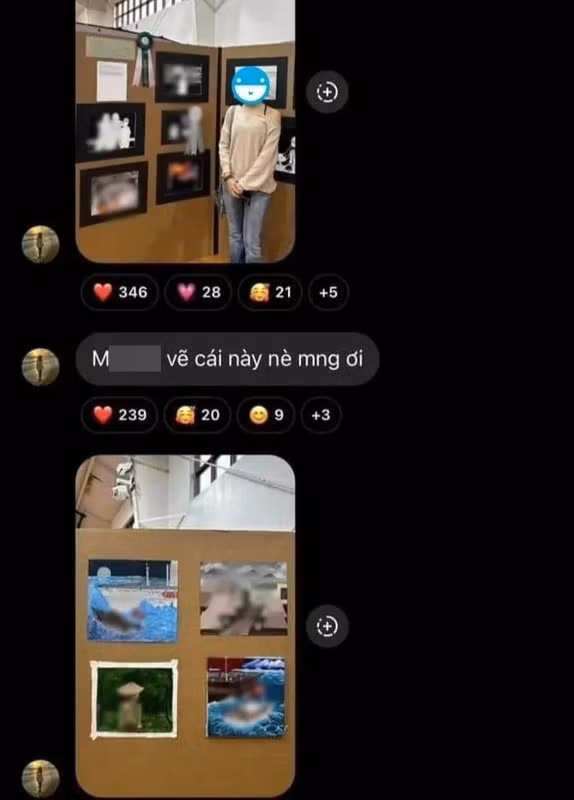 Tuy nhiên, loạt bức tranh này có những hình vẽ nhạy cảm liên quan đến chính trị. Không rõ mục đích chia sẻ những bức tranh này của cô nàng có liên quan đến quan điểm chính trị hay không, thế nhưng việc này đã gây nên làn sóng phẫn nộ với rất nhiều người.