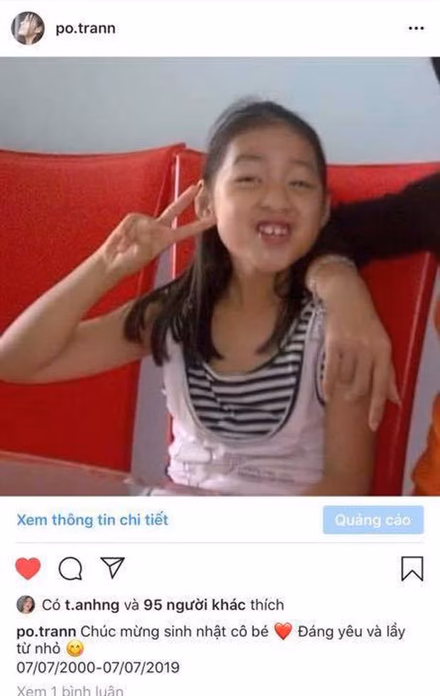 Thế nhưng hot girl vẫn tự tin chia sẻ hình ảnh từ thời còn kém xinh trên mạng xã hội.