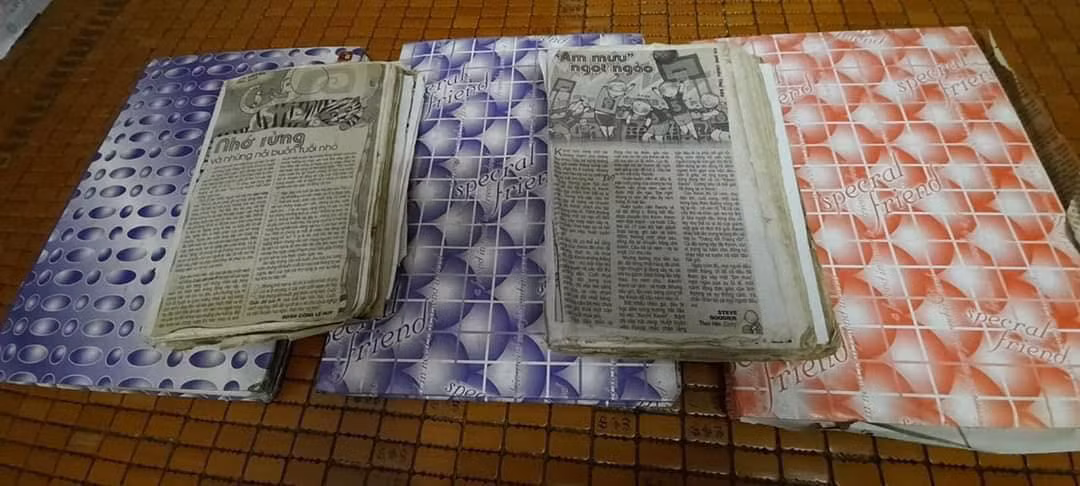 Năm 2004, cô nàng trong bài viết bắt đầu sưu tập những bài báo hay, đến năm 2009 thì phải tạm dừng do vừa đi học vừa đi làm nên không có thời gian. Trong 5 năm, cô nàng chăm chỉ đọc báo đã có bộ sưu tập với 5 cuốn với gần 1200 mẫu chuyện lớn nhỏ.