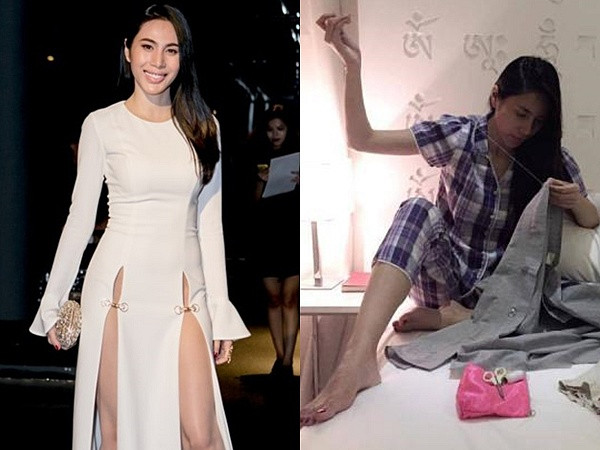 Thường xuyên đăng tải clip về gia đình, chắc chắn người hâm mộ không lạ gì với hình ảnh Thuỷ Tiên khi ở nhà. Bà xã Công Vinh giản dị, đúng mẫu vợ đảm - mẹ hiền, khác hoàn toàn so với nữ ca sĩ nóng bỏng trên sân khấu.