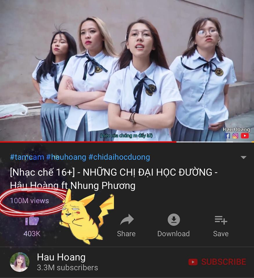 Một trong những điểm thu hút người xem ở kênh Youtuber Hậu Hoàng đó chính là "nói không" với những nội dung bạo lực, phản cảm để câu like, câu view.