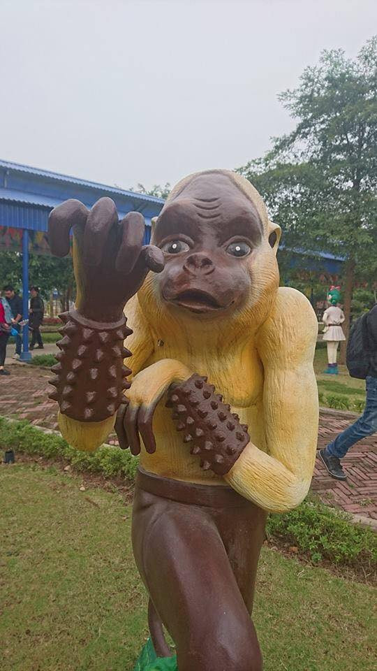 Tề Thiên Đại Thánh phiên bản chọc cười thiên hạ. Trông khuôn mặt như vậy thì làm gì có "yêu quái" nào sợ?