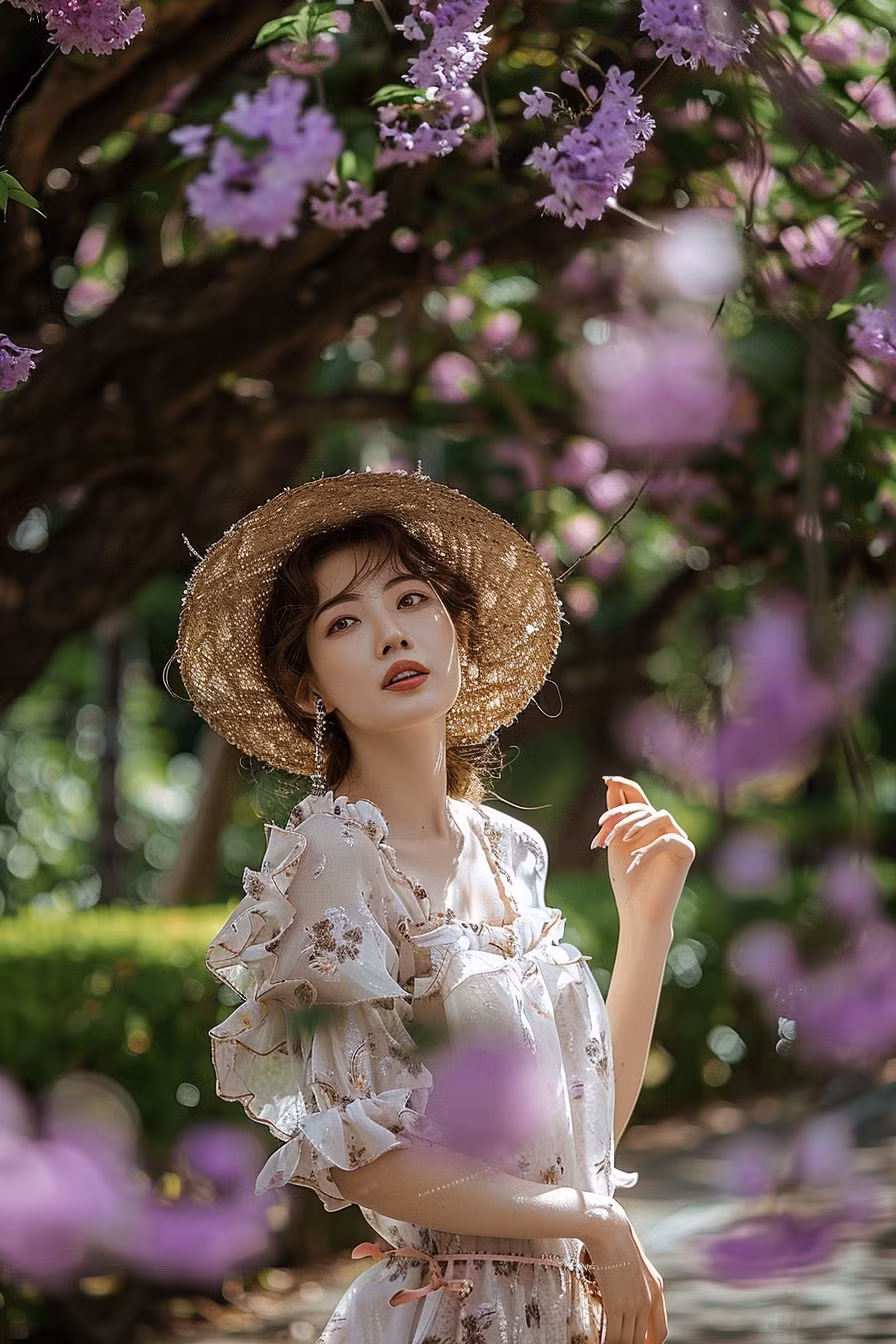 Bộ ảnh chụp bằng lăng được tạo bằng AI này hiện đang được nhiều người truyền tay nhau.