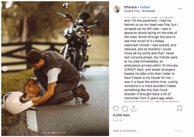 Hot instagramer bi nghi dan dung vu tai nan de chup anh 