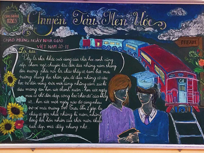 Lên ý tưởng từ 1 tháng trước nhưng những tác phẩm báo tường này chỉ mất từ 3-4 tiếng để thực hiện, tiết kiệm thời gian hơn hẳn báo tường truyền thống.