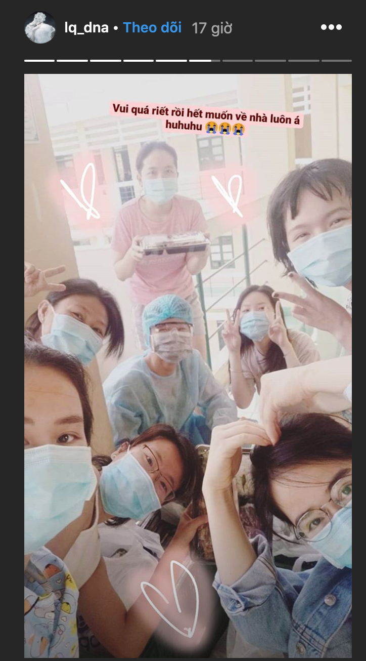 Không khí vui vẻ trong khu cách ly thậm chí còn khiến Hải Tú không muốn về nhà.