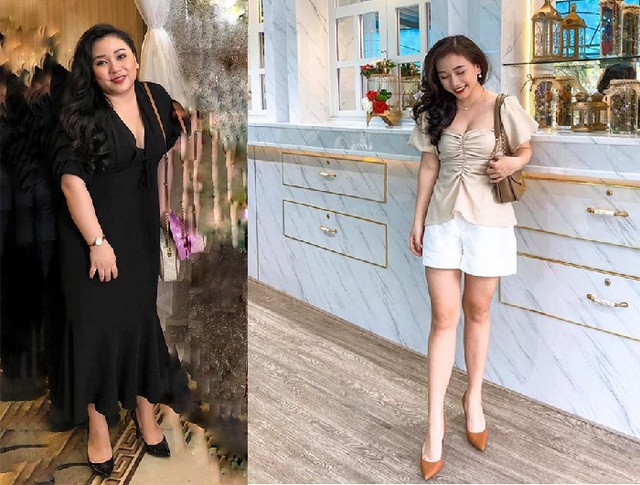 Có thời gian, em họ hoa hậu Mai Phương Thúy chạm mốc 76kg, gần nặng bằng chồng. Thấy thân hình mình quá nặng nề, cô quyết tâm giảm cân.