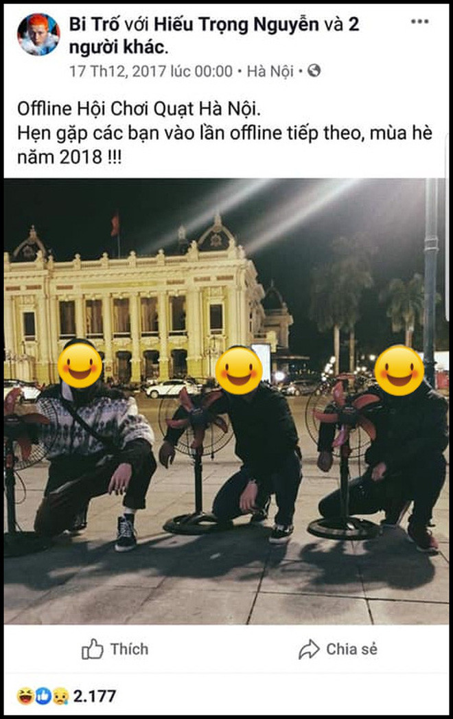 Thậm chí, hội chơi quạt đã tổ chức được một buổi offline với 3 thành viên tại Hà Nội.