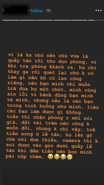 Dù đã đưa ra lời giải thích và xin lỗi, nhưng hành động xả rác trong phòng khách sạn của người này cùng bạn bè vẫn nhận nhiều chỉ trích từ dân mạng. Mời quý độc giả đón xem thêm video Xúc phạm người khác trên mạng XH nên bị phạt? - Nguồn: KÊNH VTC1