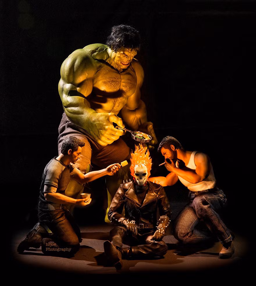 Tác dụng của mái tóc bốc lửa của Ghost Rider.