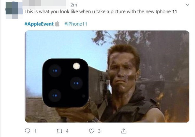 Ngay từ trước khi ra mắt, cụm 3 camera là niềm tự hào của Apple. Tuy nhiên với tín đồ công nghệ, trông chúng không khác gì khẩu súng tên lửa trên phim.